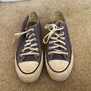 great condition, blue high top converse